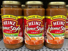 3 JARS Heinz Home Style Savory Beef Gravy Value Size 18 oz