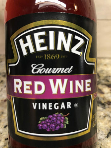 3 Bottles Heinz Gourmet Red Wine Vinegar 12 oz Marinade Salad Dressing