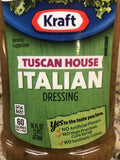 3 BOTTLES Kraft Tuscan House Italian Salad Dressing 16 oz Tangy FREE SHIP