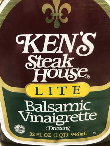 2 Bottles Ken's Steak House Balsamic Vinaigrette Salad Dressing Marinade 32 oz