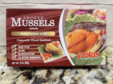 MW Polar Foods Fancy Whole Smoked Mussels 3 oz Tin Sardines Fish