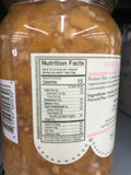 Natural Pickled Pink Vidalia Onion & Peach Relish 16 oz Diced Pickle