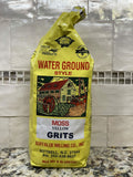 2 BAGS Moss Water Ground Style Grits Yellow 2 lb corn hominy flour NC