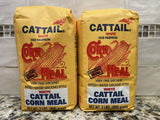 2 BAGS Atkinsons Cattail White Corn Meal 2 lb Bag flour fine ground