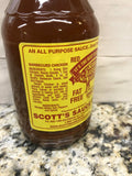 3 BOTTLES Scott's Spicy Fat & Sugar Free Homemade Barbecue Sauce BBQ