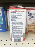 2 BAGS Southern Biscuit Enriched Self Rising Flour 2 lb Bag Pre-sifted Bleached