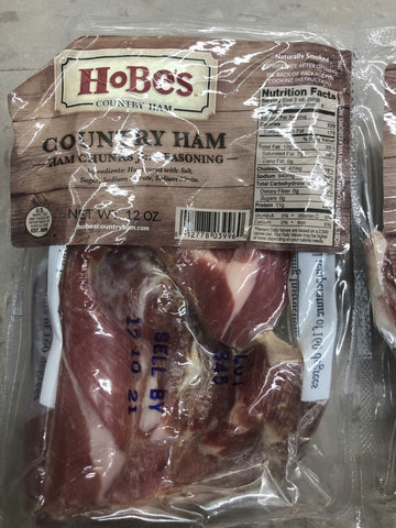 4 PACKS Hobes Country Ham Seasoning Chunks 12 Oz Cured Pork Meat