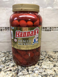 1 Gallon Jar Hannah Pickled Pork Sausage Red Hots Wieners 4lbs Free Ship