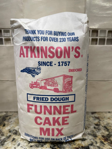 2 BAGS Atkinsons Fried Dough Funnel Cake Mix 2 lb Bag Elephant Ear