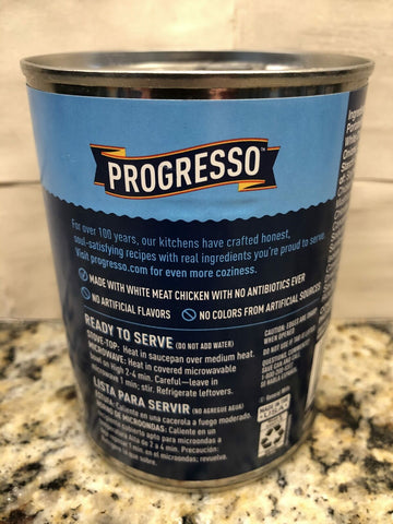 4 CANS Progresso Traditional Creamy Chicken & Mushroom with Barley Soup 18.5 ...