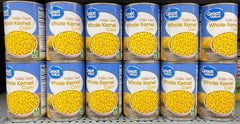 12 CANS Great Value Golden Sweet Whole Kernel Corn 15 oz Can Vegetable