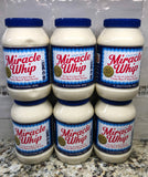 6 Quart Jars Miracle Whip Original Dressing 30 oz Mayonnaise Mayo FREE SHIP