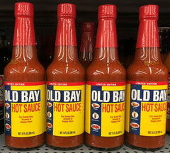 4 BOTTLES Old Bay Hot Sauce Dip 10 Oz Chicken BBQ Hot Vinegar Pepper