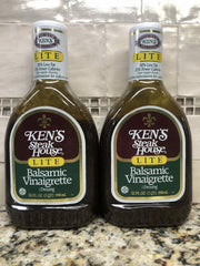 2 Bottles Ken's Steak House Balsamic Vinaigrette Salad Dressing Marinade 32 oz