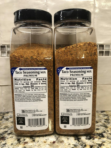 2 JARS McCormick Premium Taco Seasoning 24 oz Mexican Food Meat FREE SHIP