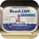 Beach Cliff Sardines in Soybean Oil Herring Fish Can Snack Kipper Fresh