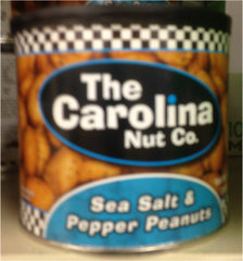 12 oz Can of Carolina Nuts in Sea Salt & Pepper Flavor Peanut Snack Salted