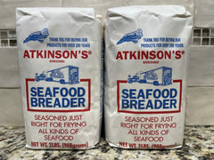 2 BAGS Atkinsons Enriched Seafood Breader 2 lb Bag Flour Catfish Flounder