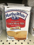 2 BAGS Martha White Enriched Self Rising White Bolted Corn Meal 2 lb Bag