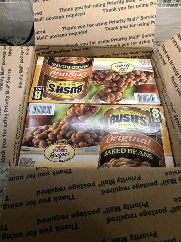 16 CANS Bush's Original Baked Beans 16.5 oz bacon brown sugar FREE SHIP