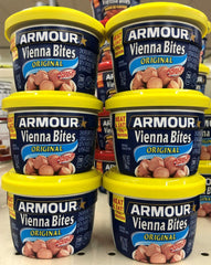 6 Cans Armour Star Original Vienna Bites Sausage Meat 7.25 oz Wiener