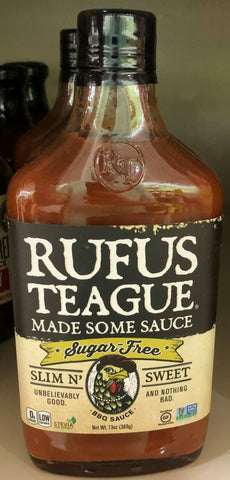 Rufus Teague Made Some SLIM N' SWEET Sugar Free BBQ Sauce 16 Oz Bottle Barbecue