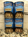 4 CANS Progresso White Clam Sauce With Garlic & Herb 15 oz Can Soup Pasta