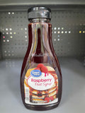 FOUR BOTTLES Great Value Raspberry Fruit Syrup 12 fl oz Pancake Waffle Breakfast