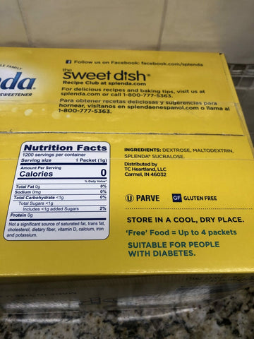 1200 PACKETS Splenda No Calorie Sweetner Sugar Substitute tea coffee