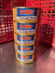 5 CANS MW Polar Fancy Lump Crab Meat 5 oz Can Dip Cake Food Salad Snack