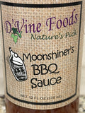 3 BOTTLES D'Vine Foods Moonshiner's BBQ Sauce 12 oz Pepper Moonshine