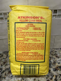 2 BAGS Atkinsons Enriched Yellow Corn Meal 2 lb Bag Flour Muffin