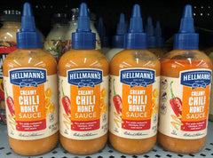 4 BOTTLES Hellmann's Creamy Chili Honey Sauce 9 oz Dip Chicken Fries