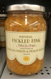 Natural Pickled Pink Vidalia Onion & Peach Relish 16 oz Diced Pickle