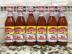 6 BOTTLES Texas Pete Hot Sauce Pepper Wing 3 oz Bottle Carry Size