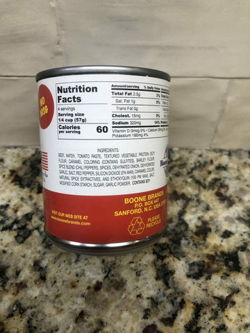 6 CANS Pattersons Beef Hot Dog Chili Original Recipe 8 oz Can Sauce Hamburger