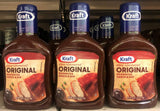 3 BOTTLES Kraft Slow Simmered Original Barbecue Sauce Dip BBQ FREE SHIP