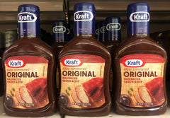 3 BOTTLES Kraft Slow Simmered Original Barbecue Sauce Dip BBQ FREE SHIP