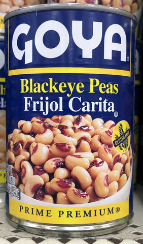 GOYA Blackeye Peas Beans 15.5 oz Can Frijol Carita stew rice Hoppin’ John