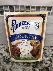 Pioneer Brand Country Gravy Mix 2.75 oz Chicken Meat Style Steak Mashed Potatoes