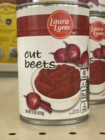 4 CANS Laura Lynn Cut Beets 15 oz Can Vegetable Salad Juice