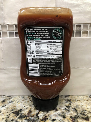 4 BOTTLES Heinz Carolina Vinegar Style Tangy BBQ Sauce, 18.6 oz Dip Barbecue ...