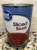 12 CANS Great Value Sliced Beets 15 oz Can Vegetable Salad Juice