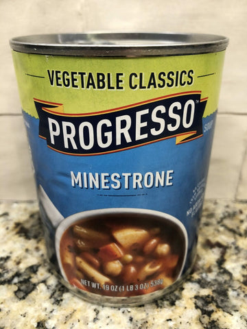 4 CANS Progresso Vegetable Classics Minestrone Soup 19 oz Can