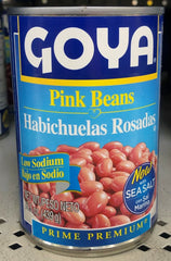 GOYA Pink Beans 15.5 oz Can Habichuelas Rosadas stew rice soup salad