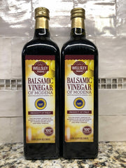 2 Bottles Wellsley Farms Balsamic Vinegar 1L Modena Italy Grape