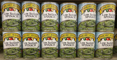 12 CANS Margaret Holmes Southern Style Low Sodium Spinach 13.5 oz Can