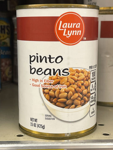 6 CANS Laura Lynn Pinto Beans 15 oz Can Chili Dip Soup Kosher