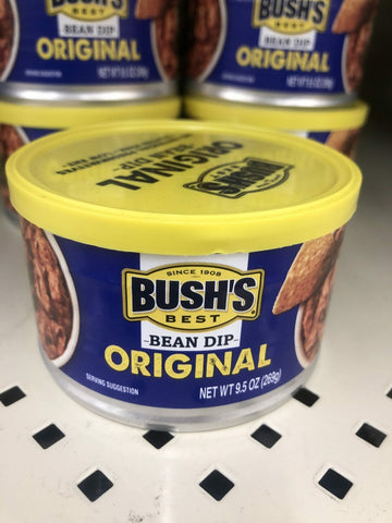 6 CANS Bush's Original Bean Dip 9.5 oz Can Nacho Salsa Pinto