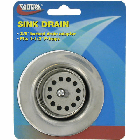 SS Sink Strainer Basket Drain Assembley Camper Travel Trailer Pop Up RV